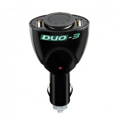 Duo-3, presa corrente con USB, 12/24V