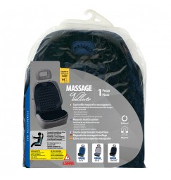 Massage-Velluto, schienale magnetico massaggiante in velluto - Blu