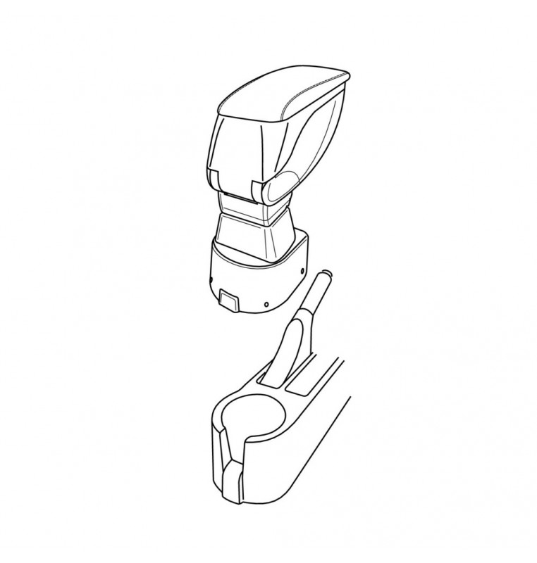 Attacco bracciolo - compatibile per  Hyundai Getz 3p (07/02>09/05) -  Hyundai Getz 5p (07/02>09/05)
