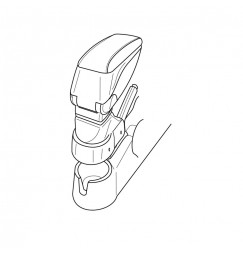 Attacco bracciolo - compatibile per  Kia Picanto (03/08>04/11)