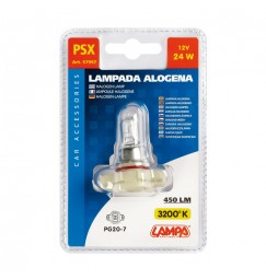 12V Lampada alogena - PSX24W - 24W - PG20-7 - 1 pz  - D/Blister