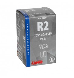 12V Lampada asimmetrica biluce - R2 asymmetric - 40/45W - P45t - 1 pz  - Scatola