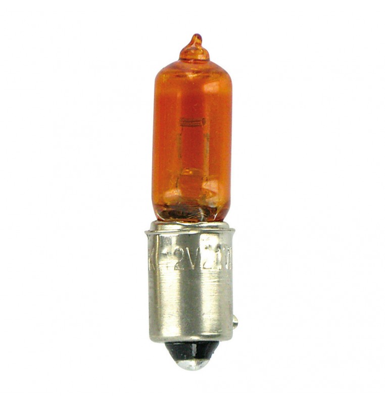 12V Lampada alogena micro - H21W - 21W - BAY9s - 2 pz  - D/Blister - Arancio