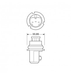 12V Lampada alogena - HB1 9004 - 65/45W - P29t - 1 pz  - D/Blister