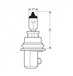 12V Lampada alogena Blu-Xe - HB1 9004 - 65/45W - P29t - 2 pz  - Scatola Plast.