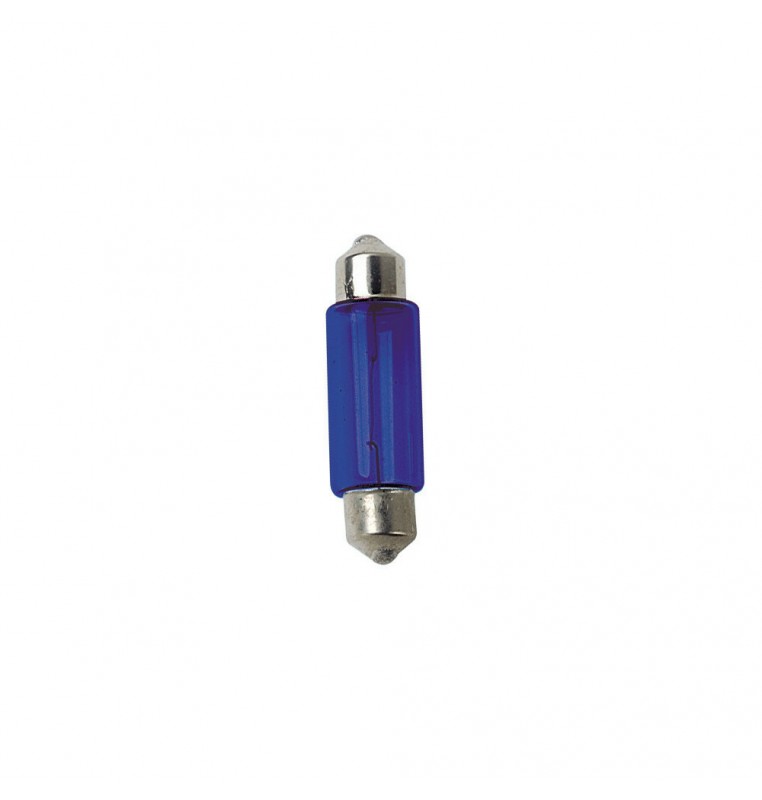 12V Lampada siluro - (C5W) - 11x35 mm - 5W - SV8,5-8 - 2 pz  - D/Blister - Blu