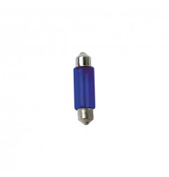 12V Lampada siluro - (C10W) - 11x35 mm - 10W - SV8,5-8 - 2 pz  - D/Blister - Blu