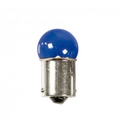 12V Blue Dyed Glass, Lampada sferica - (R5W) - 5W - BA15s - 2 pz  - D/Blister