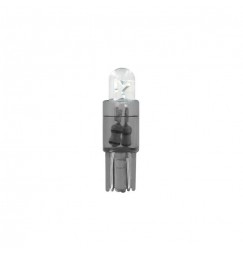 12V Micro lampada zoccolo plastica 1 Led - (T5) - W2x4,6d - 2 pz  - D/Blister - Bianco