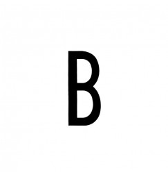 Spell-It, caratteri alfanumerici adesivi 80x35 mm - B