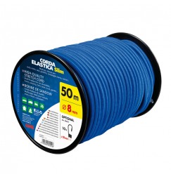 Corda elastica in bobina - Ø 8 mm - 50 m - Blu