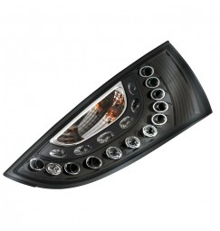 Coppia fanali posteriori LED - compatibile per  Ford Focus (10/98-12/04) - Nero