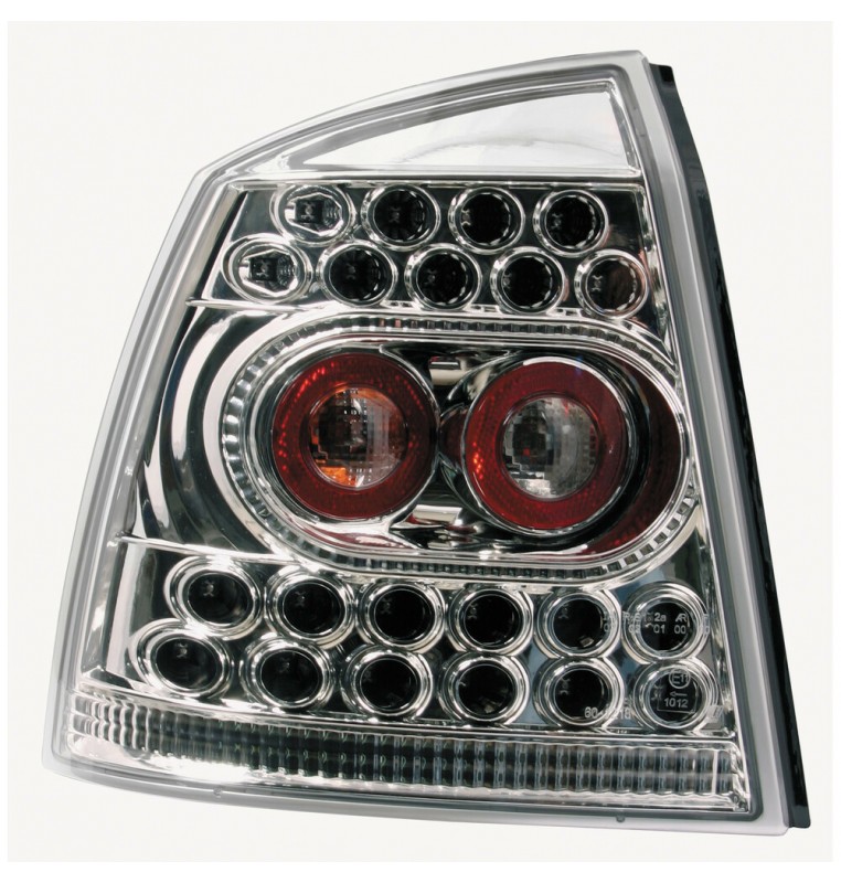 Coppia fanali posteriori LED - compatibile per  Opel Astra G (2/98-3/04) - Cromo