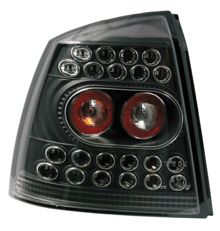 Coppia fanali posteriori LED - compatibile per  Opel Astra G (2/98-3/04) - Nero