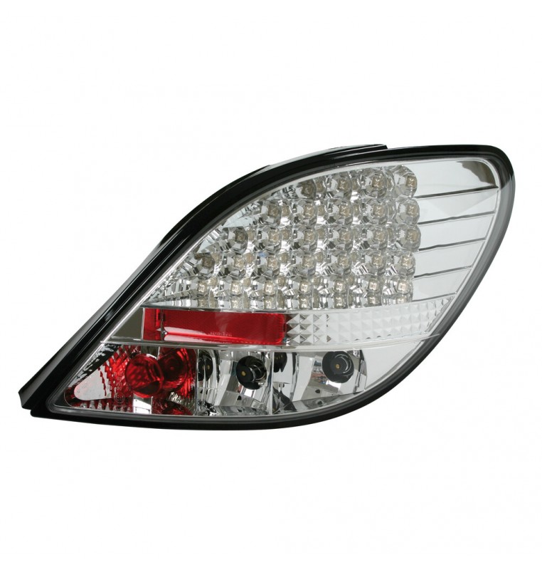 Coppia fanali posteriori LED - compatibile per  Peugeot 207 (5/06>) - Cromo