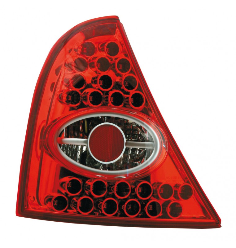 Coppia fanali posteriori LED - compatibile per  Renault Clio (4/98>) - Rosso