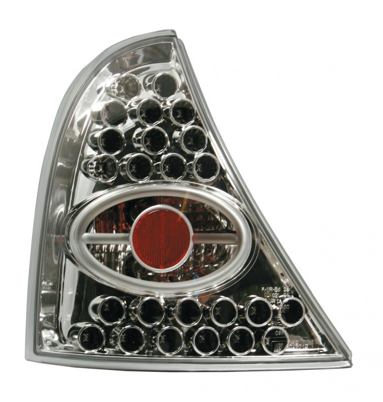 Coppia fanali posteriori LED - compatibile per  Renault Clio (4/98>) - Cromo