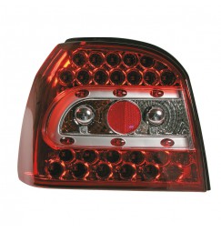 Coppia fanali posteriori LED - compatibile per  VW Golf III (8/91-8/97) - Rosso