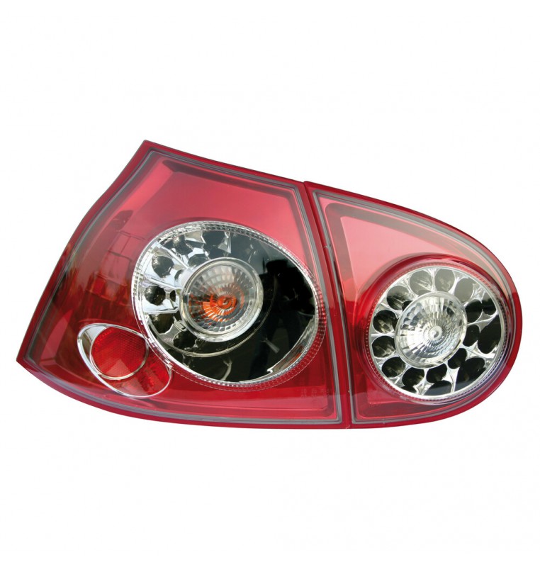 Coppia fanali posteriori LED - compatibile per  VW Golf V (10/03>) - Rosso