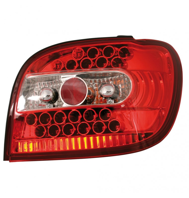 Coppia fanali posteriori LED - compatibile per  Toyota Yaris (4/99>12/05) - Rosso