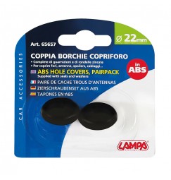 Coppia borchie copriforo in ABS - Ø 22 mm