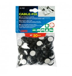 Cable-Fix, clips adesive fermacavi, 50 pz