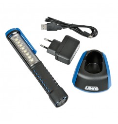 Pro-Lamp, lampada lavoro ricaricabile a LED SMD - 230V/USB