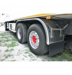 Coppia paraspruzzi camion in PVC nero - 40x30 cm