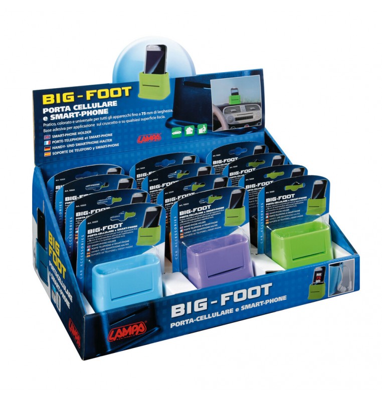 Big-foot, porta cellulare e smart-phone - Display 12 pz