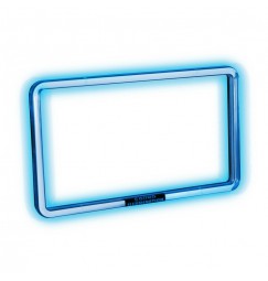 XL Neon Radio Frame 12V - 18,3x10,2 cm - Blu