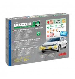 Buzzer F4, kit 4 sensori parcheggio anteriori, 12V
