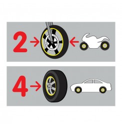 Wheel Stripe Racing, profilo adesivo per cerchi ruota - Nero