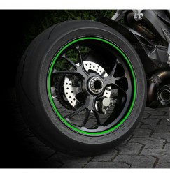 Wheel Stripe Racing, profilo adesivo per cerchi ruota - Verde