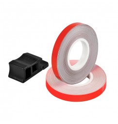 Wheel Stripe Fluo, profilo adesivo per cerchi ruota - Rosso