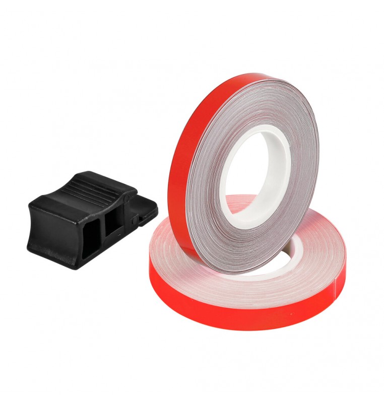 Wheel Stripe Fluo, profilo adesivo per cerchi ruota - Rosso