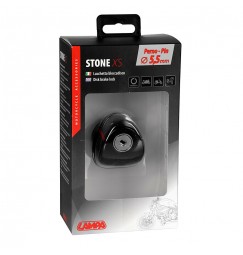 Stone XS, lucchetto bloccadisco - Perno Ø 5,5 mm - Nero