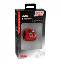 Stone XS, lucchetto bloccadisco - Perno Ø 5,5 mm - Rosso