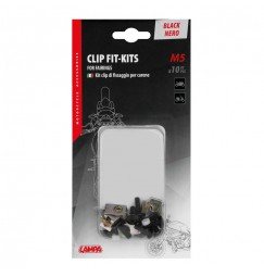 Clip Fit-Kits, kit clip di fissaggio per carene (5 MA) - 10 pz - Nero