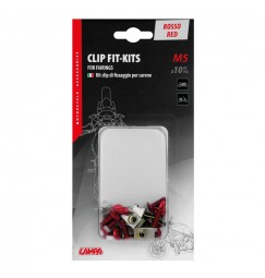 Clip Fit-Kits, kit clip di fissaggio per carene (5 MA) - 10 pz - Rosso