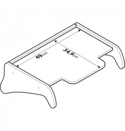 Tavolino per cruscotto - Centrale - compatibile per Man TGA (03/99>05/10) cabina M, L, XL, LX, XLX - Man TGL (05/05>)