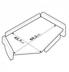 Tavolino per cruscotto - Centrale - compatibile per Volvo FH Serie 4 (09/12>05/21)