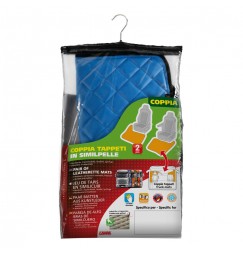 Coppia tappeti in Skeentex - Blu - compatibile per Iveco Stralis (08/02>12/12) automatico, manuale, cabina larga, frigo scorrevo