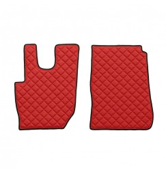 Coppia tappeti in Skeentex - Rosso - compatibile per Daf CF (07/13>) automatico, manuale, Euro 6