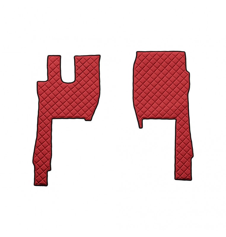 Coppia tappeti in Skeentex - Rosso - compatibile per Ford F-Max (10/18>)