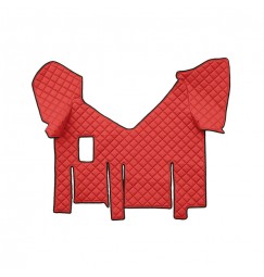 Tappeto centrale in Skeentex - Rosso - compatibile per Iveco Stralis (07/12>12/19) manuale, cabina larga, doppio frigo scorrevol