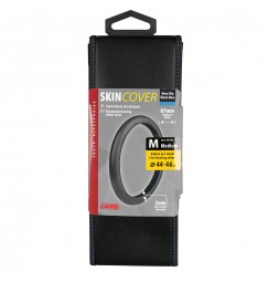 Skin-Cover, coprivolante elasticizzato in Skeentex - Nero/Blu - M - Ø 44/46 cm
