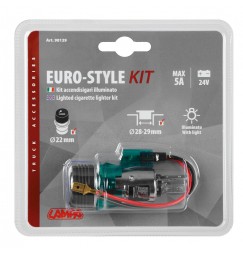 Euro-Style kit accendisigari illuminato 24V