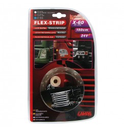 Flex Strip, 24V - 60 Led - 150 cm - Blu