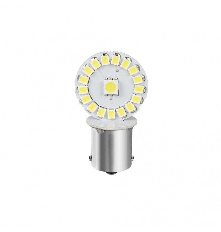 24/28V Hyper-Led 102 - 34 SMD x 3 chips - (P21W) - BA15s - 2 pz  - D/Blister - Bianco