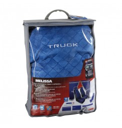 Melissa, set tende e coprisedili in microfibra per camion - Blu